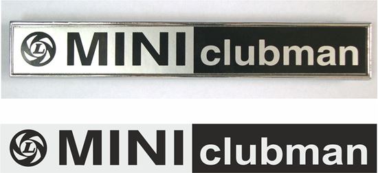 Leyland Mini Clubman rear Badge restoration inlay Decal
