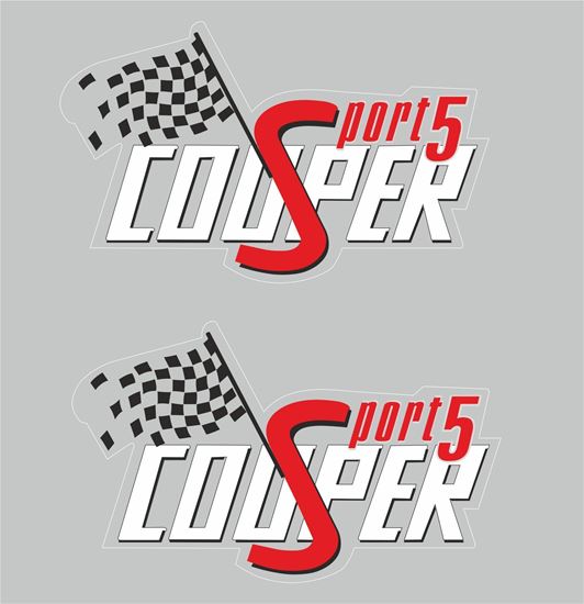 Mini  Cooper Sport 5 Decals / Stickers