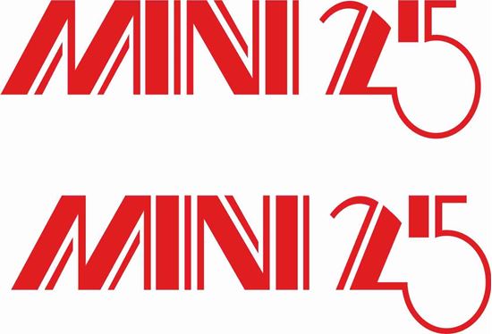 Mini 25 replacement side Decals / Stickers