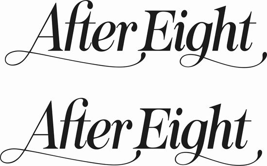 Mini After Eight replacement side  Decals / Stickers