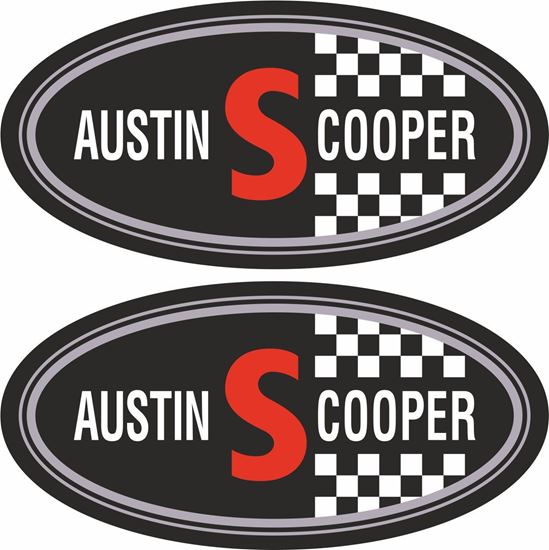 Mini Austin Cooper S Decals / Stickers
