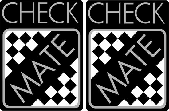 Mini "Check Mate" replacement Decals / Stickers