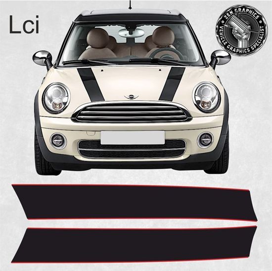 Mini Cooper LCi R55 / R56 / R57 / R58 / R59 Bonnet  Stripes