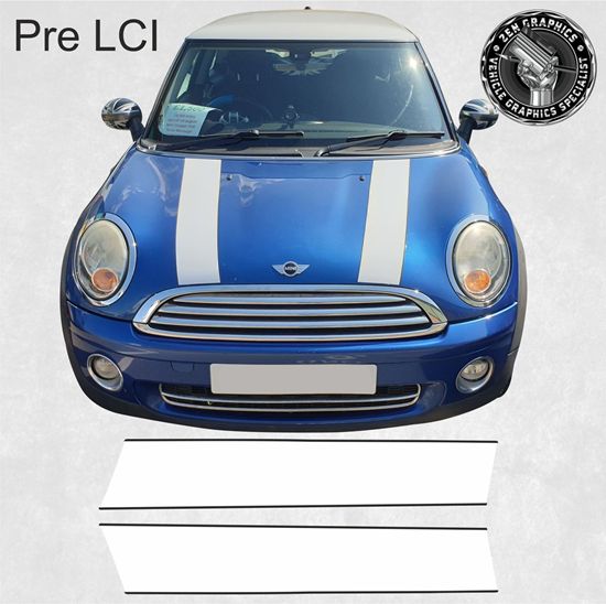 Mini Cooper Pre LCi R55 5 Door / R56 3 Door / R57 Cabriolet Bonnet Stripes