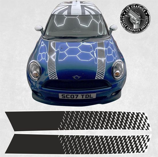 Mini Cooper R55 / R56 / R57 / R58 / R59 LCi Bonnet  Stripes