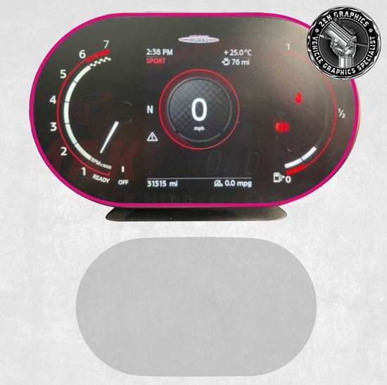 Mini F Series LCi 2 Digital Instrument Screen Protection Film Kit