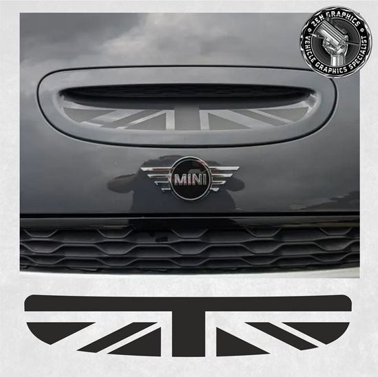 Mini F54 / F55 / F56 / F57 Cooper S / JCW Union Jack Bonnet Scoop Decal / Sticker