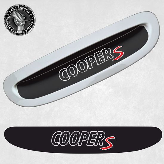 Mini F54 / F55 / F56 / F57 Cooper S Bonnet Scoop Decal / Sticker