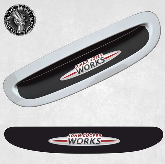 Mini F54 / F55 / F56 / F57 JCW Bonnet Scoop Decal / Sticker