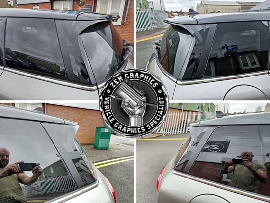 Mini F54 Clubman C pillar Union Jack Decals / Stickers