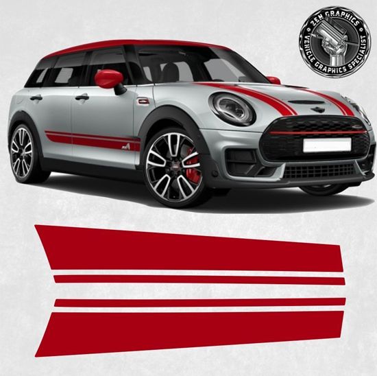 Mini F54 Clubman Cooper  S / JCW All4  Bonnet Stripes / Stickers
