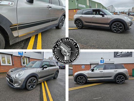 Mini F54 Clubman Cooper S side Stripes / Stickers