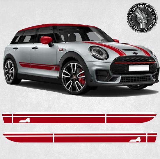Mini F54 Clubman JCW All4  side Stripes / Stickers