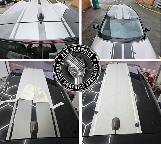 Mini F54 Clubman Roof & Spoiler Stripes  / Stickers