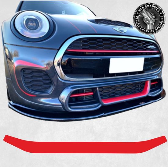 Mini F55 / F56 / F57 JCW lower Front Diffuser Vinyl overlay