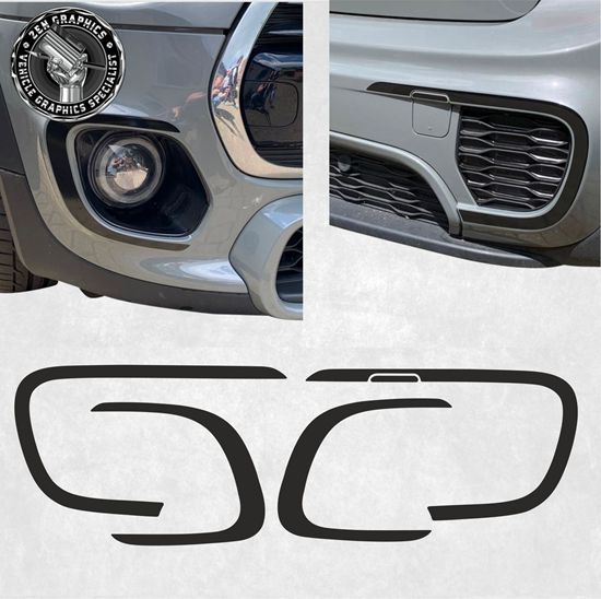 Mini F55 / F56 / F57 LCi Cooper / S / JCW front & rear Bumper  Vinyl overlays