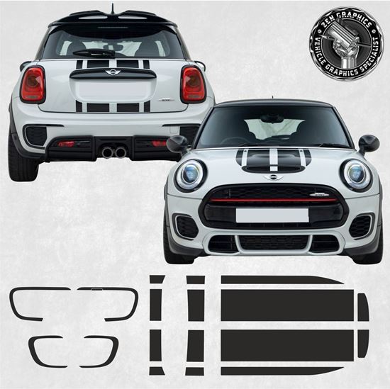 Mini F55 / F56 John Cooper Works Challenge Stripes