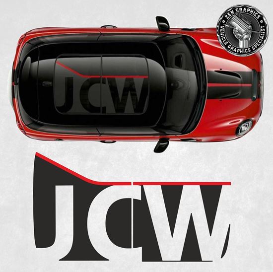 Mini F60 / F55 / F56 / F54 JCW panoramic Glass Roof graphic / Sticker