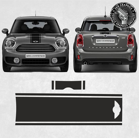 Mini F60 Countryman Cooper / One Bonnet & rear Stripes