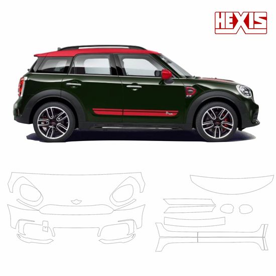 Mini F60 Countryman John Cooper Works Pre Cut PPF Front & Side kit
