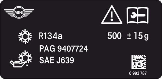 Mini F60 F56 Coolant Label / Sticker