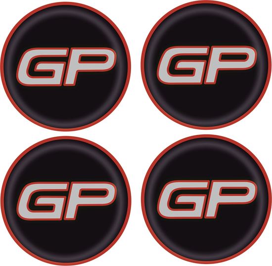Mini GP Wheel centre Gel Badges
