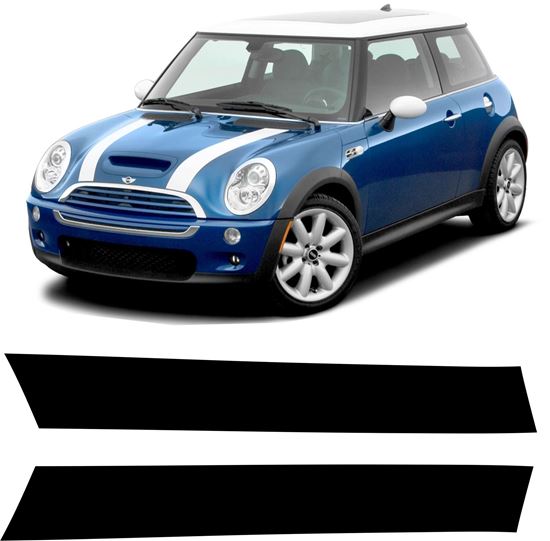 Mini R50 / R52 Cooper Bonnet Stripes SINGLE COLOUR