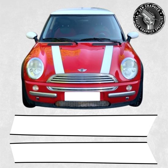 Mini R50 / R52 Cooper Bonnet Stripes