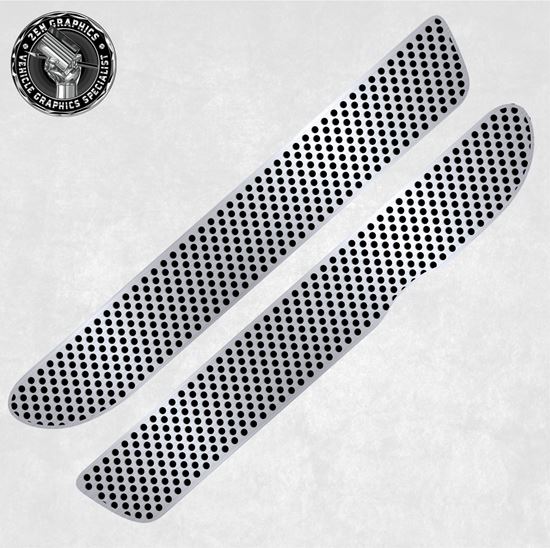 Mini R50 / R52 Cooper OEM Spec Aero rear Bumper Grill Decals / Stickers