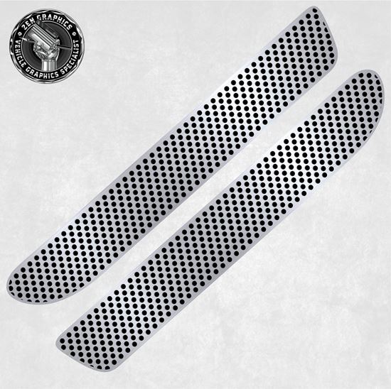 Mini R52 / R53 Cooper S OEM Spec Aero rear Bumper Grill Decals / Stickers