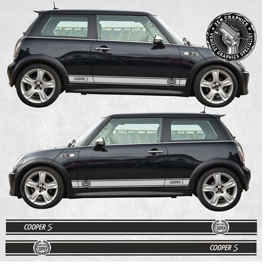 Mini R52 / R53 Cooper S side Stripes / Stickers