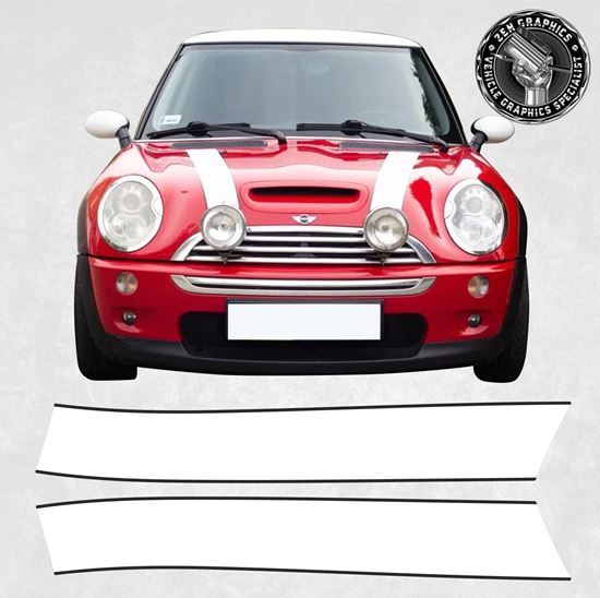 Mini R53 Cooper S Bonnet Stripes