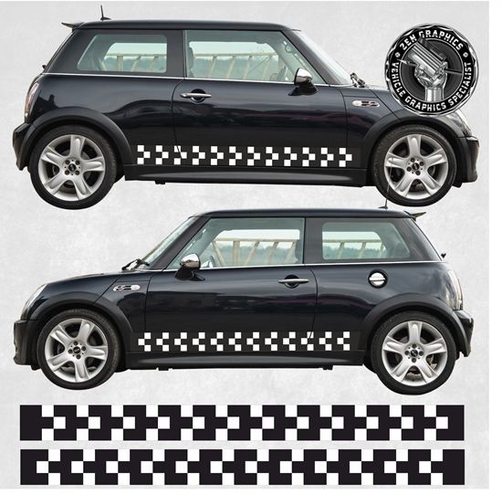 Mini R53 Cooper S Challenge side Stripes / Stickers