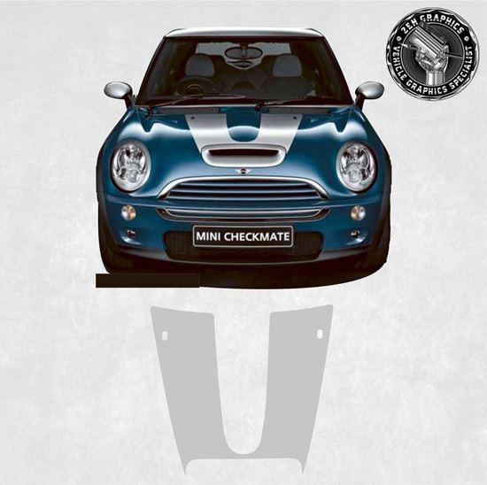 Mini R53 Cooper S Checkmate Bonnet Stripe/ Sticker