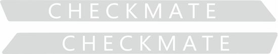 R53 Cooper S Checkmate replacement Scuttle Decals / Stickers