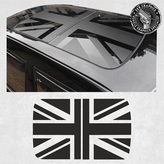 Mini R55 / R56 / R60  LCi Panoramic Glass Union Jack roof Graphic