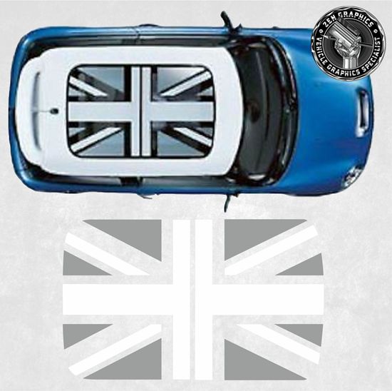 Mini R55 / R56 / R60 LCi Panoramic Glass Union Jack roof Graphic