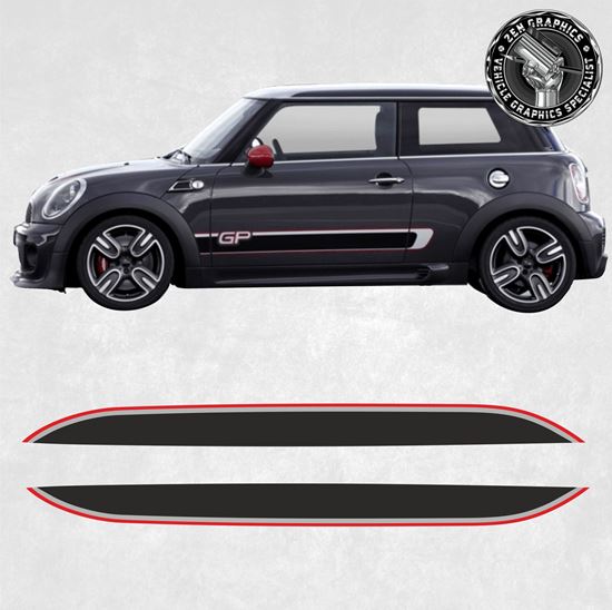 Mini R56 GP Roof edge Stripes / Stickers