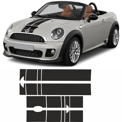 Mini R59 Cooper / Cooper S / JCW Roadster over the top Stripes / Stickers
