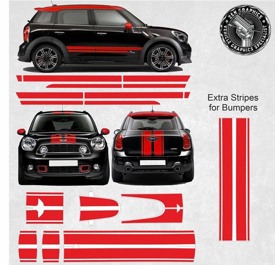 Mini R60 Countryman Dual Sport full Graphics Kit