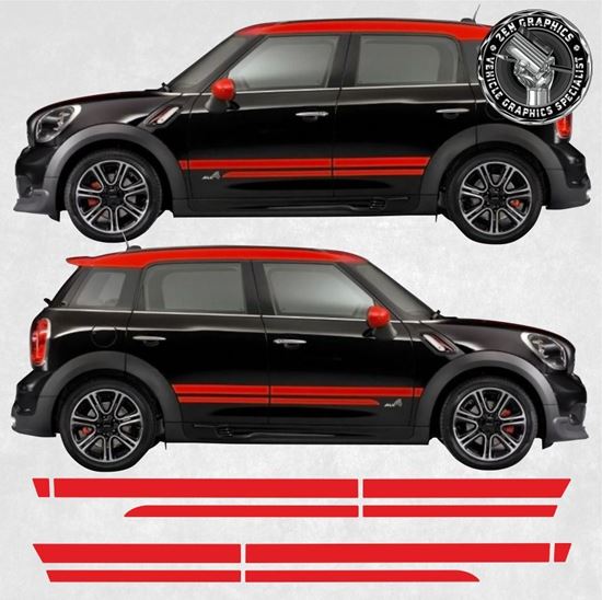Mini R60 Countryman Dual Sport side Stripes / Stickers