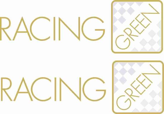 Mini Racing Green replacement side Decals / Stickers