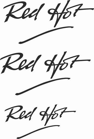 Mini Red Hot replacement side & rear Decals / Stickers