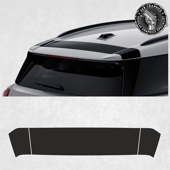 Mini U25 Countryman Heritage rear hatch Spoiler Stripe