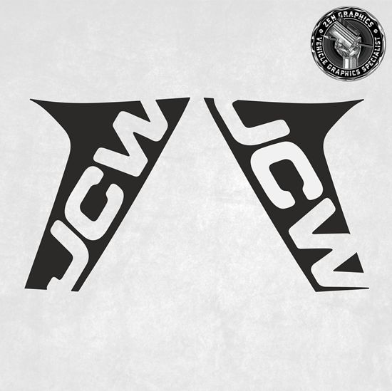 Mini U25 Countryman JCW C Pillar Black Jack Decals / Stickers