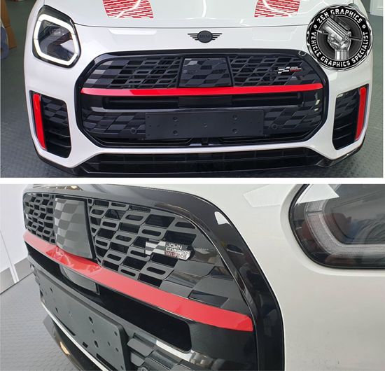Mini U25 Countryman JCW Grille Stripe