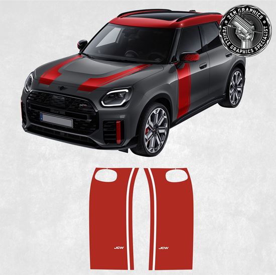 Mini U25 Countryman JCW Side Stripes / Stickers