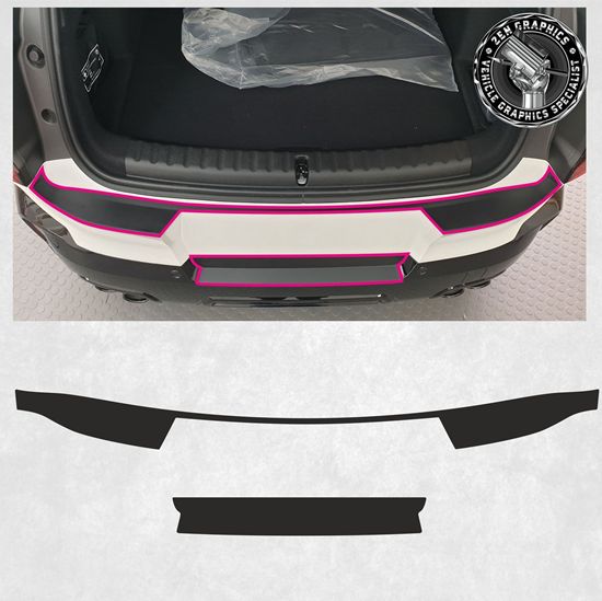 Mini U25 Countryman rear Bumper Protector Vinyls
