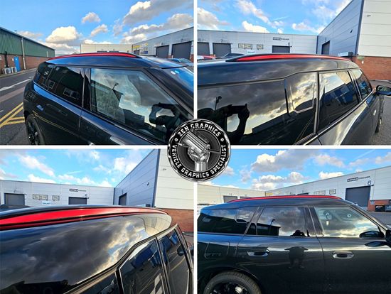 Mini U25 Countryman Roof Rail Stripes